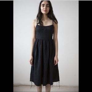 Ovate black mathilde dress